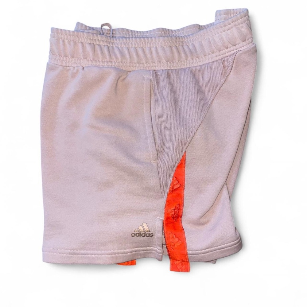 Adidas x Zoe Saldana Tan & Orange Women’s Sweat Shorts, size L